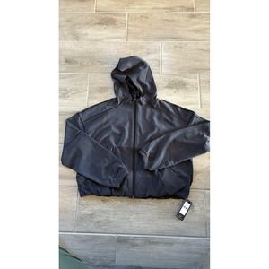 Lululemon Peloton Softstreme Full Zip Hoodie Jacket Black Size 10